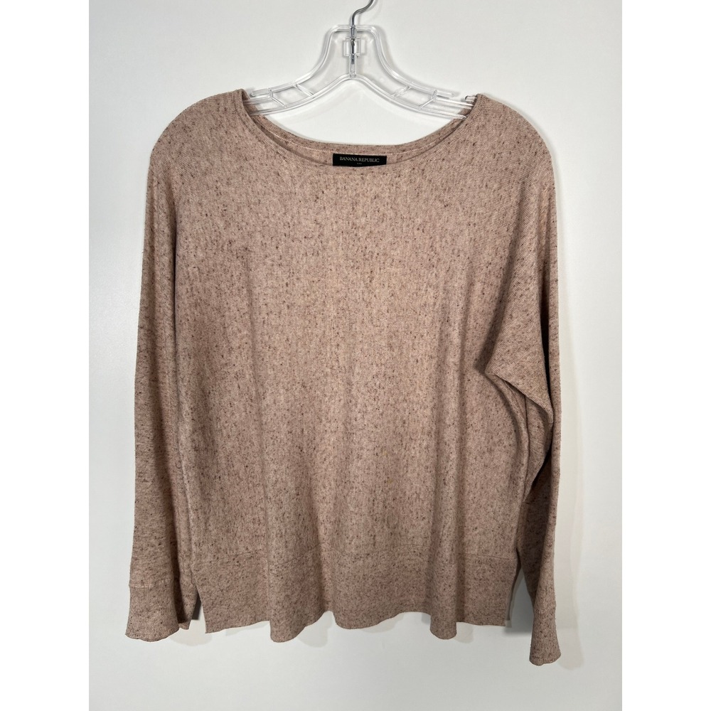 Banana‎ Republic Peach Light Knit Minimalist Balletcore Long Sleeve Medium